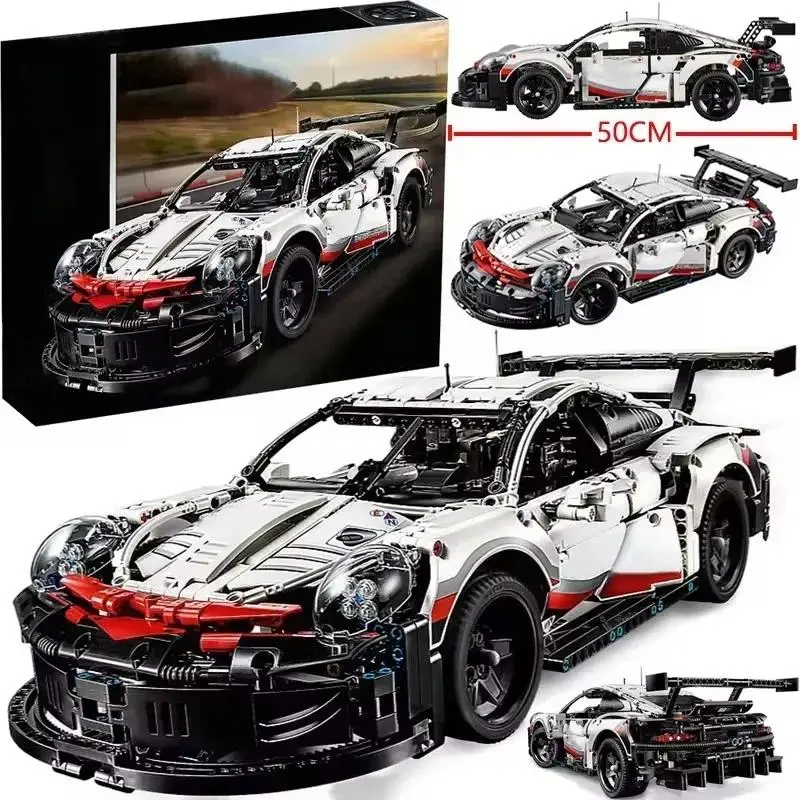 New 1580 Pcs Technical Classic Super Racing Car Building Block Sets Model Car Kit Model Bricks Vehicl Toy For Kids Birthday Boys Gift Compatible Diy Model Kit