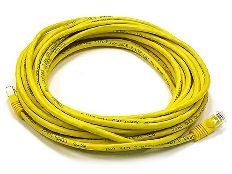 Monoprice 2154 Cat5e 24AWG UTP Ethernet Network Cable- 25 ft. - Yellow