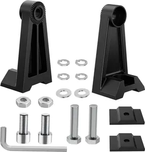 Nilight 2PCS Side-Mounted Brackets Universal Adjustable Mounting Brackets for LED Light Bar