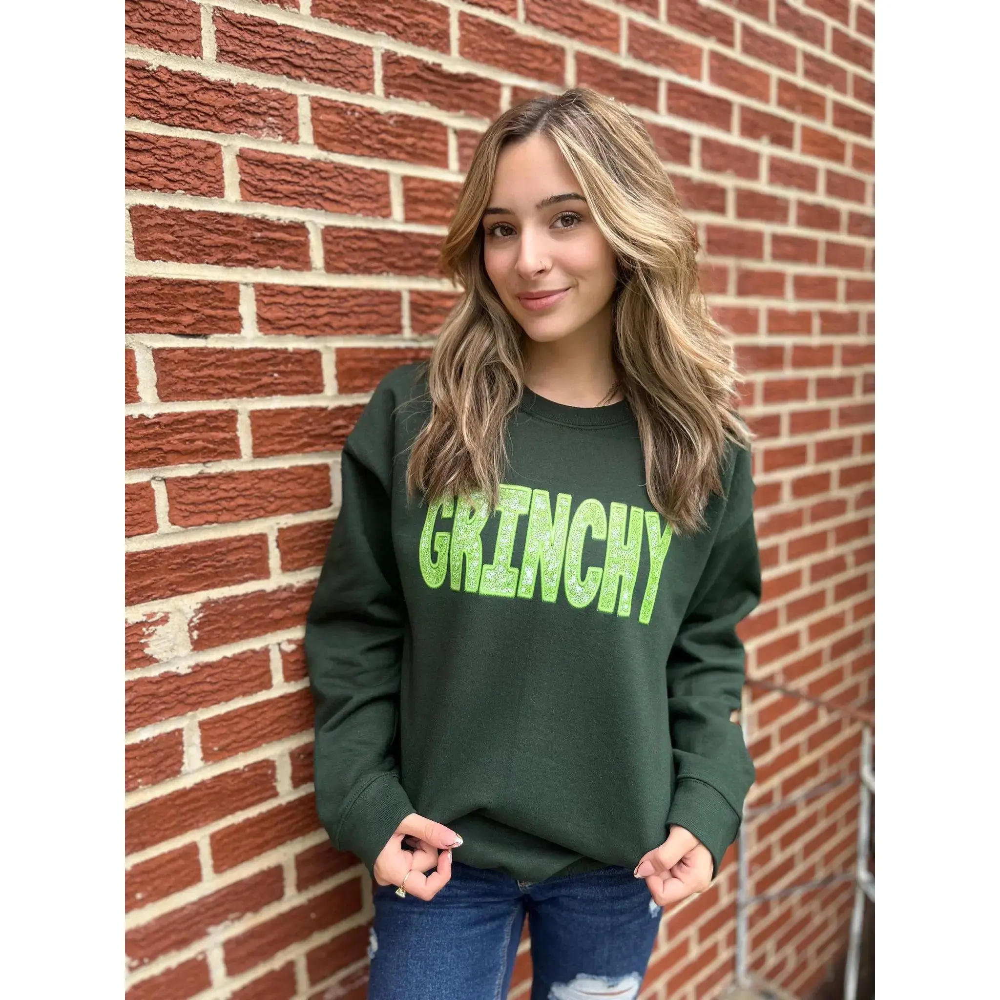 Green Grinchy Sweatshirt