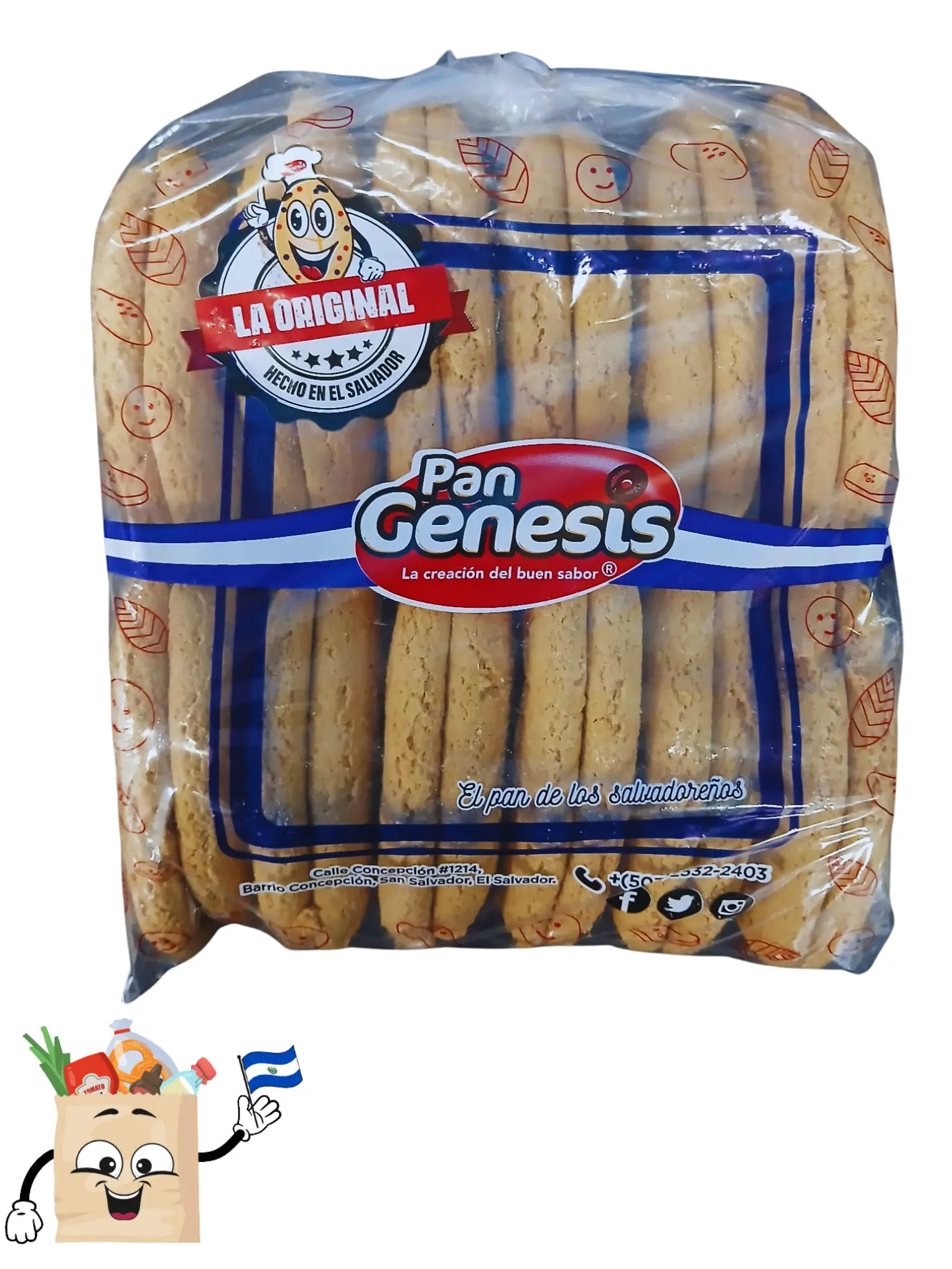 Pan Genesis Differentes Sabores Handcrafted Quality Locally Made Dishes from El Salvador - Explore Diverse Flavors - Traditional, Snack