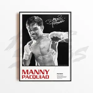 Manny Pacquiao Art Print, Boxing Art Print, Boxing Arts Wall Decor, Home Gym Decoration, Sports Gift, Boxing Fighter Poster
