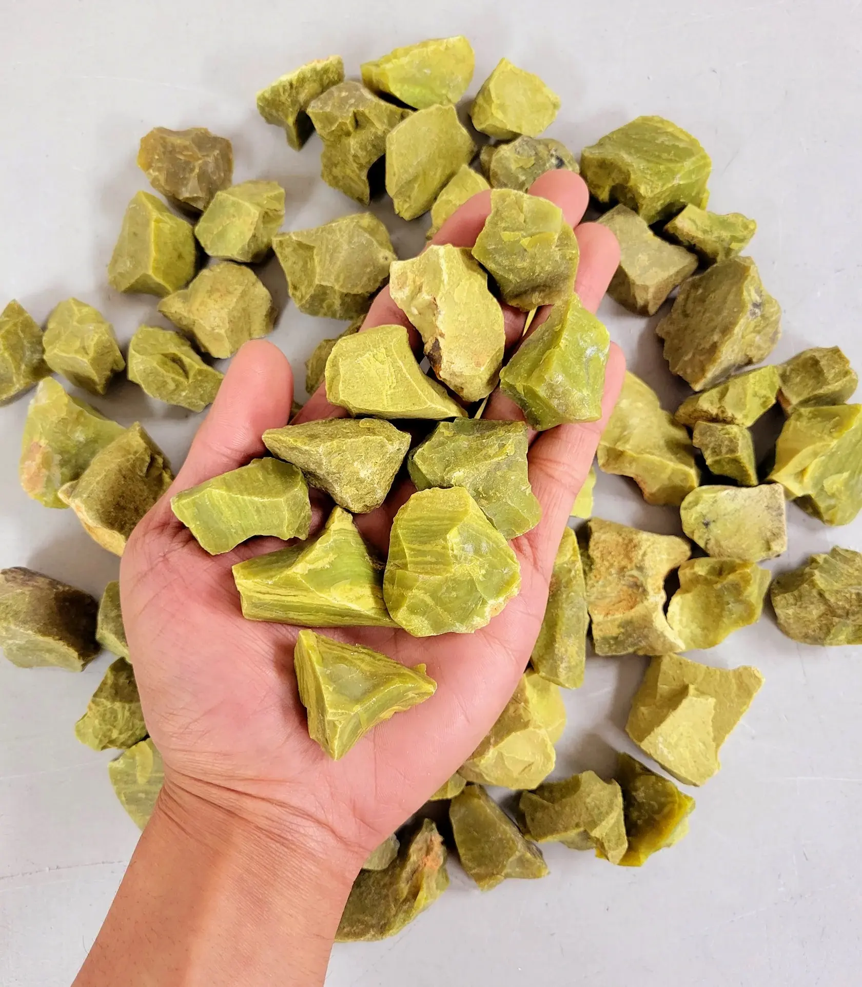 Raw Green Opal Crystal Stones Natural Minerals Bulk for Décor & Crafts