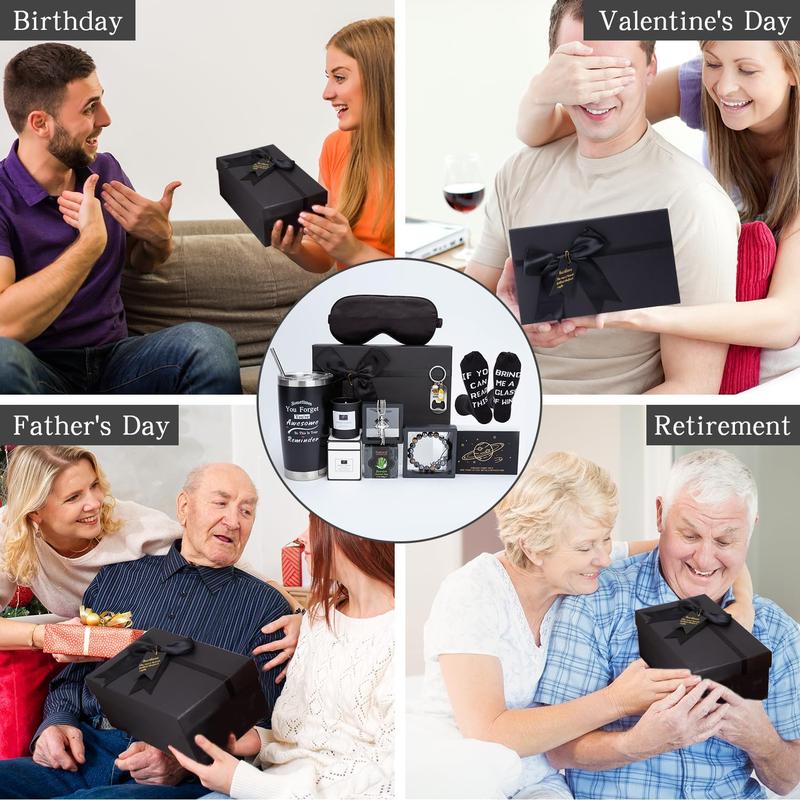 Birthday Gifts for Men Premium Gifts Baskets for Him Gifts Basket Ideas Set Thank You Gifts Man Retirement Gifts Father Birthday Presents for Dad Husband Boyfriend Box Christmas Gifts Baskets