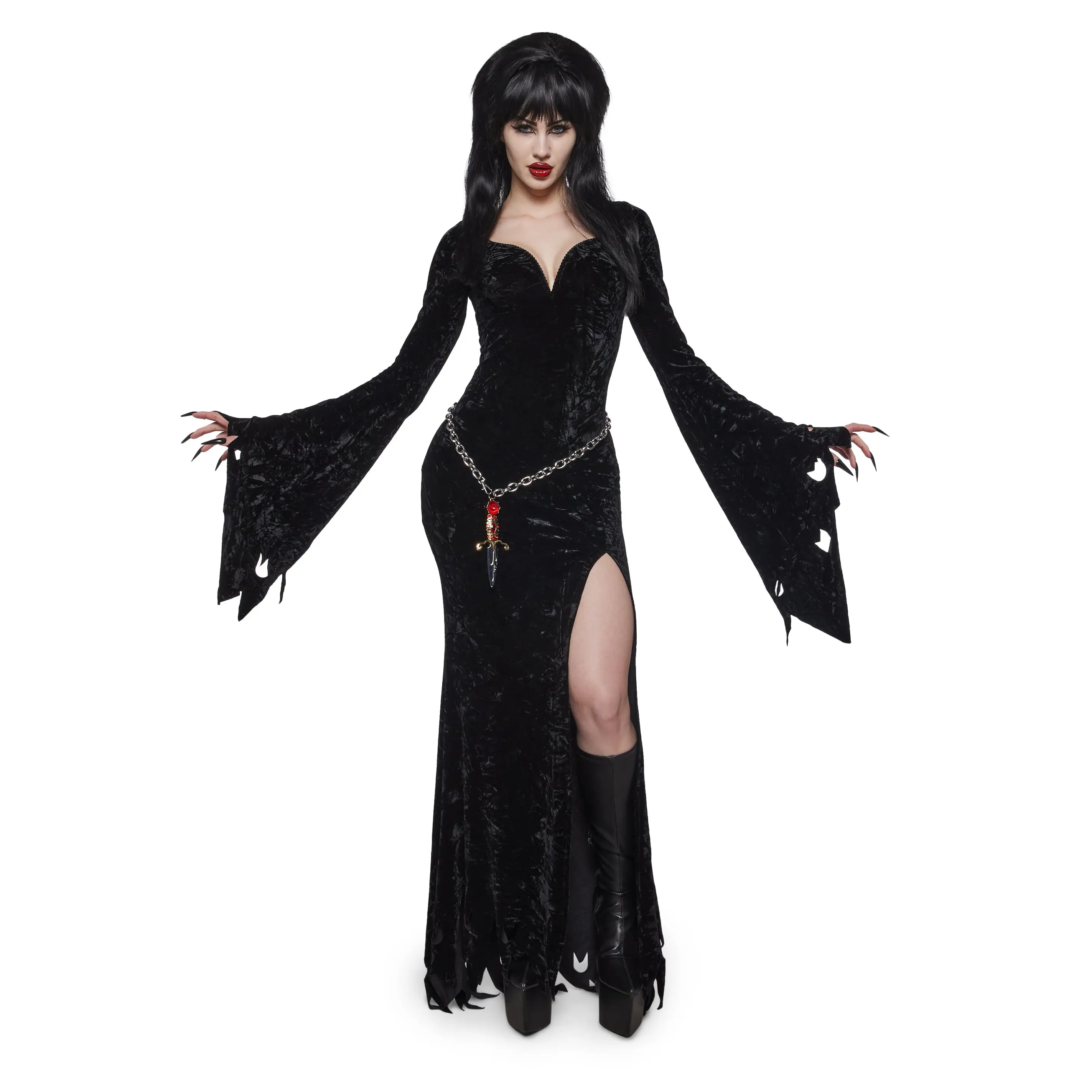 Dark Mistress Costume with Wig