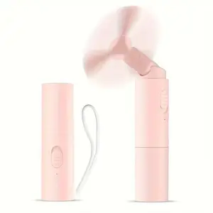 Portable Handheld Fan, USB Rechargeable 2-speed Hand Fan, High-speed Cooling Fan, Pocket Fan for Travel, Outdoor, Home & Office