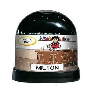 Bartender, Male - NTT Personalized Snow Globe