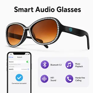 2026 New Smart Glasses Make calls, play music, listen to the radio. Block blue light, protect from UV, and are waterproof. One pair for outdoor and daily wear – a perfect heartfelt holiday gift.