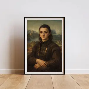 Arya Starks GOT Wall Decor Poster 8x12 to 27x40 Inches Retro Quirky Design for Parties