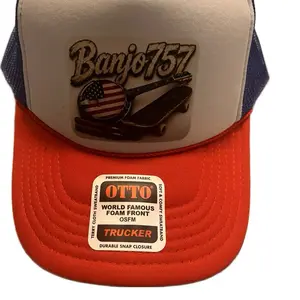 Red White & Blue Banjo757 Cap (style 3).