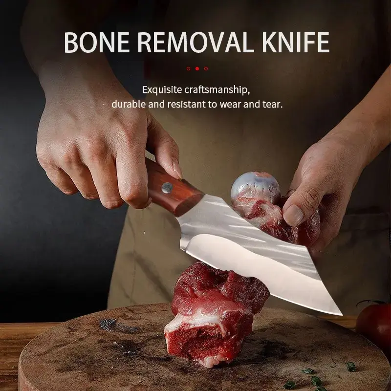 Stainless Steel Kitchen Knives, Household Meat Cleaver, Portable Outdoor Camping Cooking Knife, Stainless Steel Tool