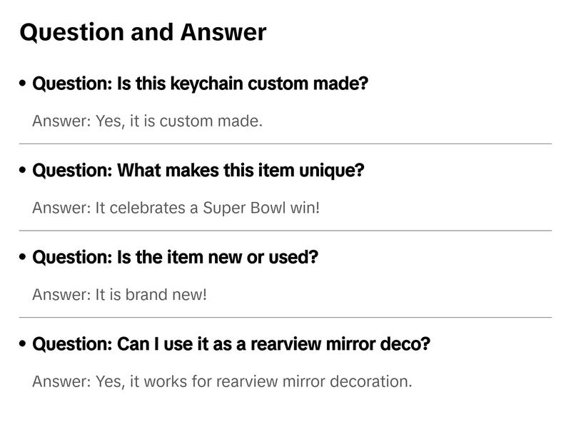 Eagles Champs LIX Keychain/Rearview Mirror Deco Brand New