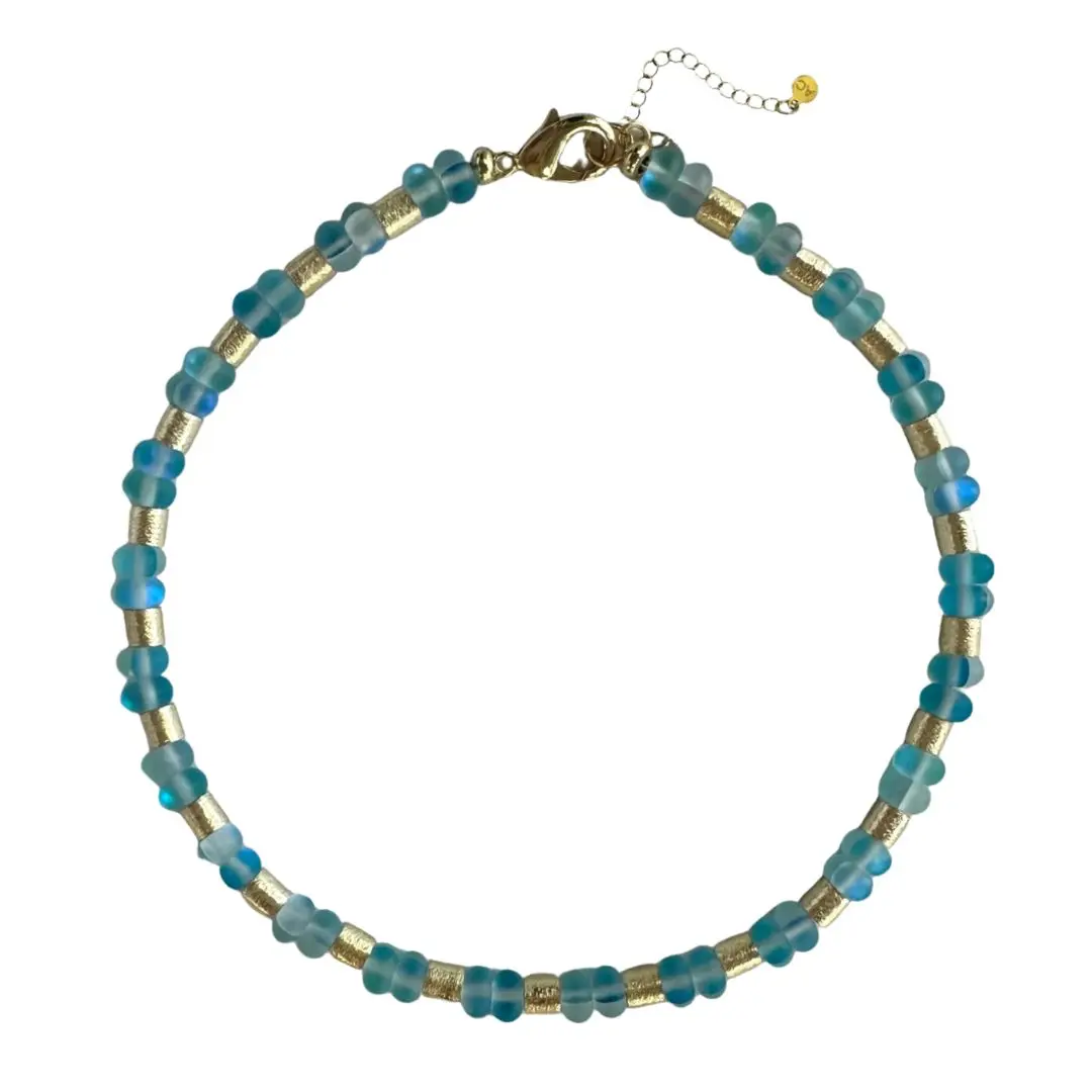 Iridescent Manhattan Collar - Blue