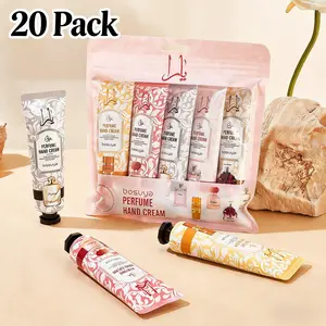 Bosuya 20-piece hand cream set, spring/fall/winter moisturizing plant-scented lotion, suitable for dry and cracked hands and body — hand care moisturizing cream, mini hand cream travel set, wedding season, wedding favors