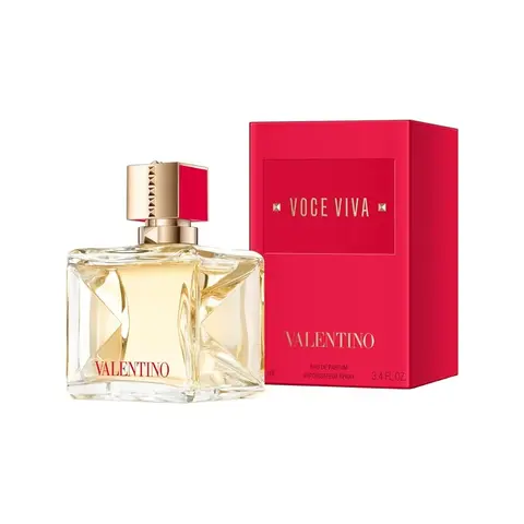 Valentino Women's Voce Viva Eau de Parfum Spray - 3.4 oz Bright Citrus Fragrance with Mandarin Orange, Bergamot, Ginger, Vanilla Scents - Single Item