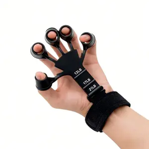 Silicone Finger Trainer, Silicone Vein Trainer, Adult Fitness Resistance Band, Five-Finger Puller, Hand Strengthener, Exercise Tool, Hand Grip Exerciser
