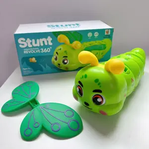 Cute Caterpillar Design, Cool Toy, Wonderful Music, Gorgeous Lighting, 360° Stunt Rotation, Perfect Gift Choice For Holidays. Caterpillar Music Toy, Baby Toy, Music Caterpillar, Music Caterpillar Toy, Girls Toy, Baby Toy, Travel Toy, Children's Party Favo