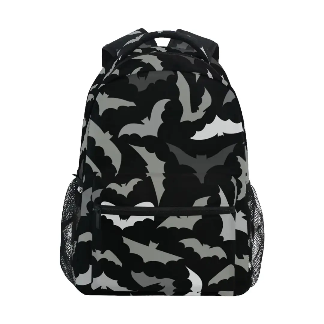 Cyberpunk Neon City Print Backpack – Futuristic Urban Landscape School/Casual Daypack