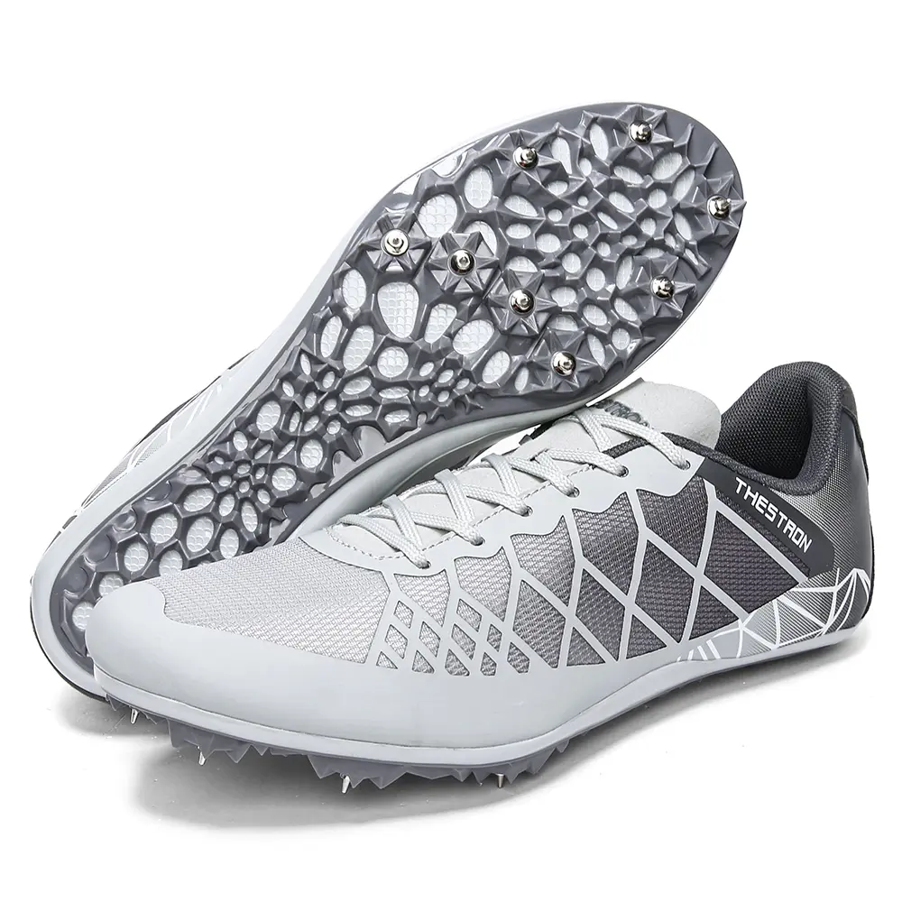 Men's-Women's Kids' Professional Track & Field Spikes, Outdoor Athletic Casual Trainers with PU Upper TPR Rubber, Breathable Short-Distance Racing Jumping Shoes, Seasonal Clearance Deals