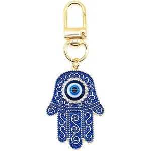 Evil Eye Keychain Hamsa Hand keychain Protection Charm for Men Women Car Key Ring Bag Purse Accessories