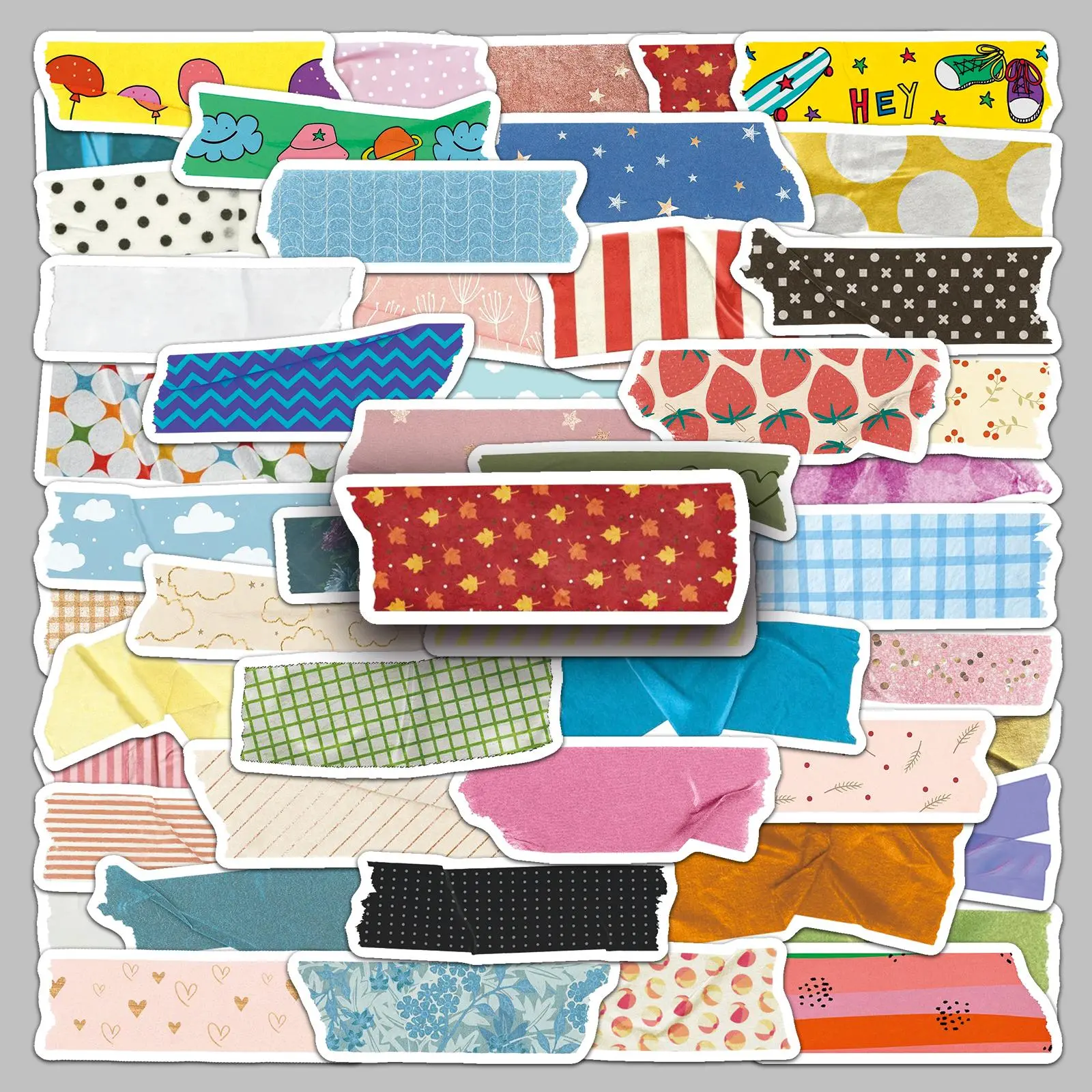 Creative Cartoon Stickers Set, Retro T-Shirt Patterns, Waterproof Decorative Labels for Storage Boxes, Suitcases, Refrigerators, Water Cups, Funny Stickers, Sticker Cards