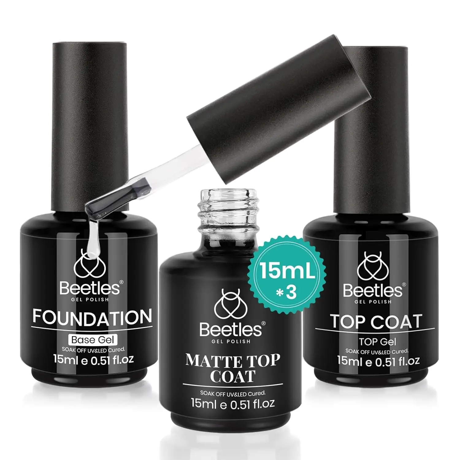 15ml Top & Base & Matte Coat