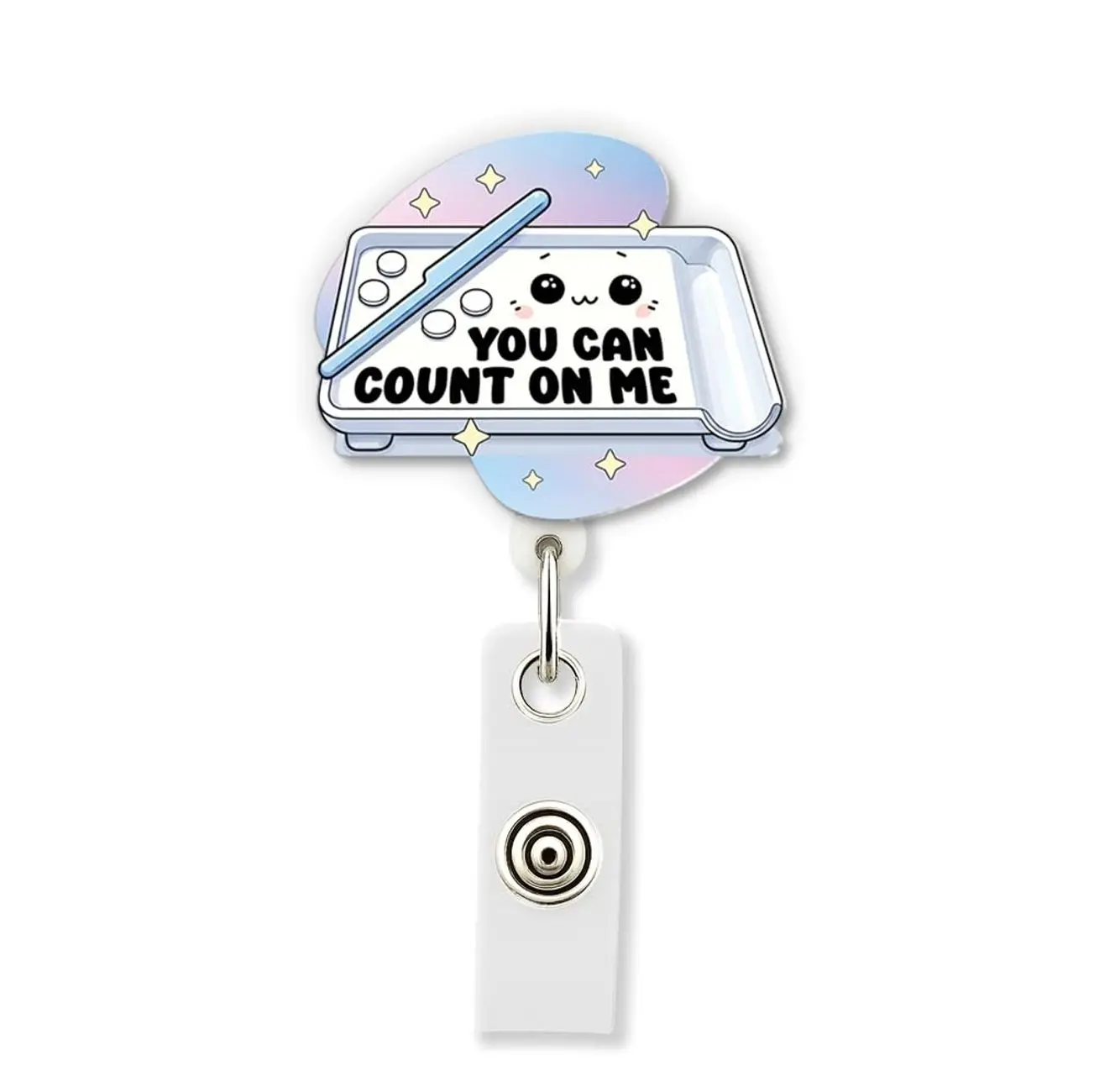You Can Count On Me Pharmacist Badge Reel, Funny Pharmacy Tech Pharmacist ID Holder, Medical Healthcare Gift Friend JSH