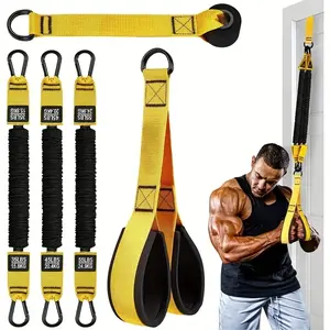 Home Gym Fitness Resistance Band Set, Elastic Bands for Strength Training & Exercise Equipment, Durable Workout Accessories, Workout Straps for Men Women, At Home Gym Equipment, Home Gym Kit
