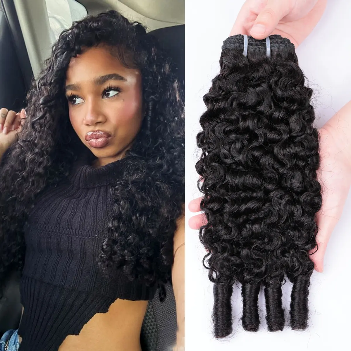 Msgem Hair 16A Burmese Curly Bundles Human Hair Material 100% Unprocessed Human Hair Deep Pixie Curly Wave Extensions 1Pcs Lot Burmese Curly #SummerVibes #SummerWins#DealsForYouDays#tiktokshopdealsforyoudays