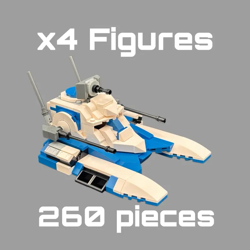 501st Republic Fighter Tank 262pcs Compatible Building Kit SW