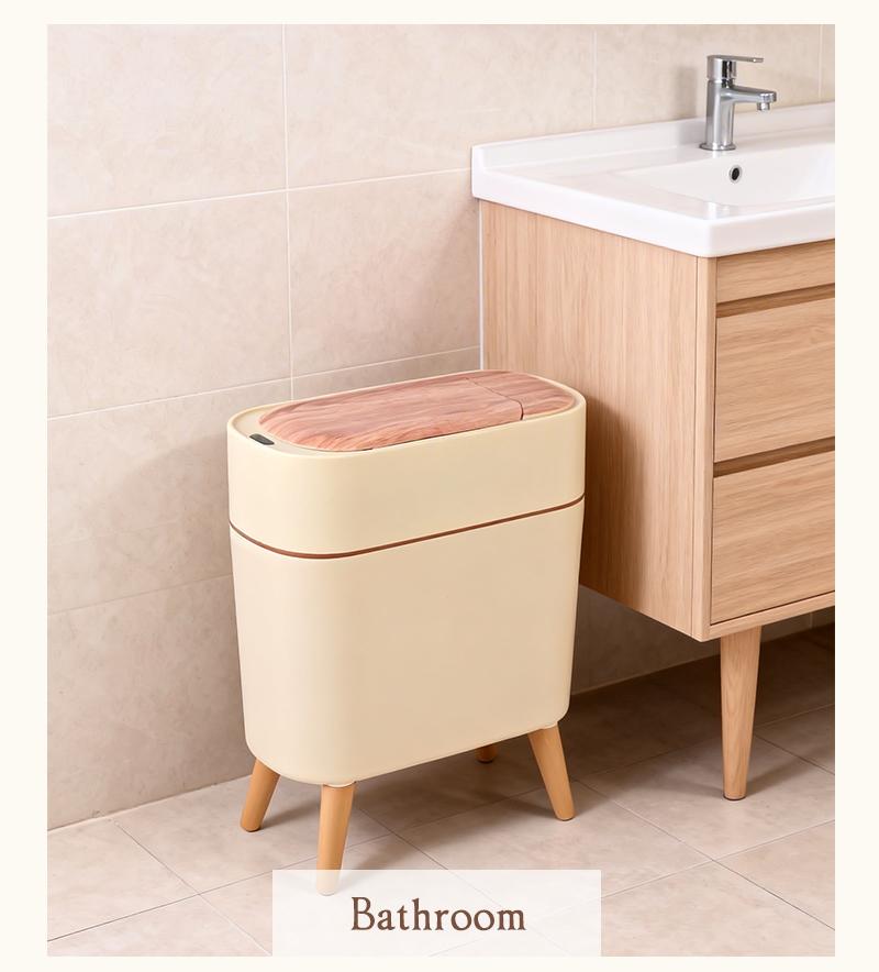 Pukomc Nordic Design Auto-Sensing Bin – Waterproof, Touchless & Hygienic, A Beautiful Addition to Any Kitchen Pukomc Nordic Design Auto-Sensing Bin – Waterproof, Touchless & Hygienic, A Beautiful Addition to Any Kitchen