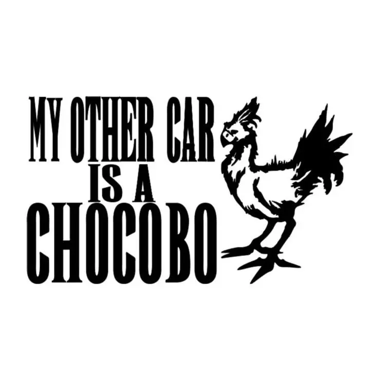 Other Car Chocobo Final Fantasy Vinyl Decal Sticker Halloween Horror Metaphysical Video Game