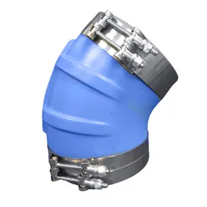 Trident Marine 8" ID 45-Degree Blue Silicone Molded Wet Exhaust Elbow w/4 T-Bolt Clamps [240V80000-S/S]