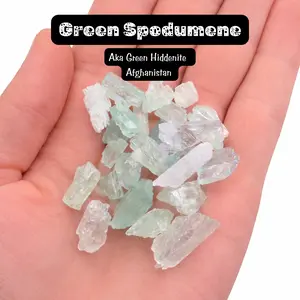 ONE Green Spodumene - Aka Green Hiddenite/Kunzite - Natural Spodumene