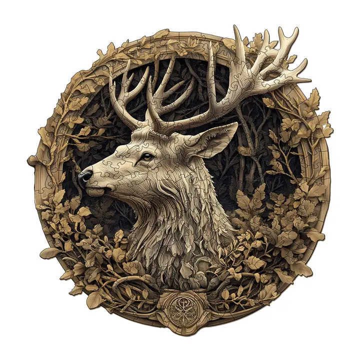 3D Deer Wooden Jigsaw Puzzle Crafts, Jigsaw Wooden Jigsaws, Puzzle Wooden Jigsaws