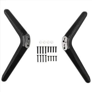 QYKF Universal Table Top TV Stand Base Replacement, Pedestal Mount Feet Legs Fits 17mm‑20mm TV Sets