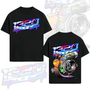 1320 Video Turbine Snail T-Shirt - A Fun Supercharged Car Pattern T-Shirt, Suitable For Car Enthusiasts, JDM Racing Fans, And Street Performance Clothing Lovers.