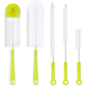 bottle cleaning brush set long handle bottle cleaner for washing narrow neck beer bottles sports water bottles with straw brush kettle spout lid cleaner brushes