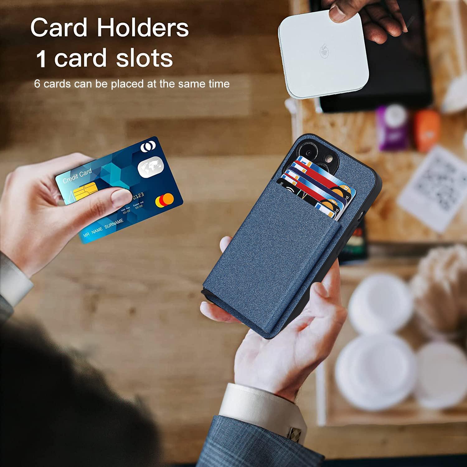 Suitable for iPhone 14 PROMAX plug-in phone case  Apple 11 aluminum alloy wallet phone case IP13 protective case