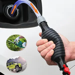 Manual Fuel Pump with 3-Meter PVC Hose & Rubber Ball for Gasoline Water Oil Diesel Transfer Siphon Pump