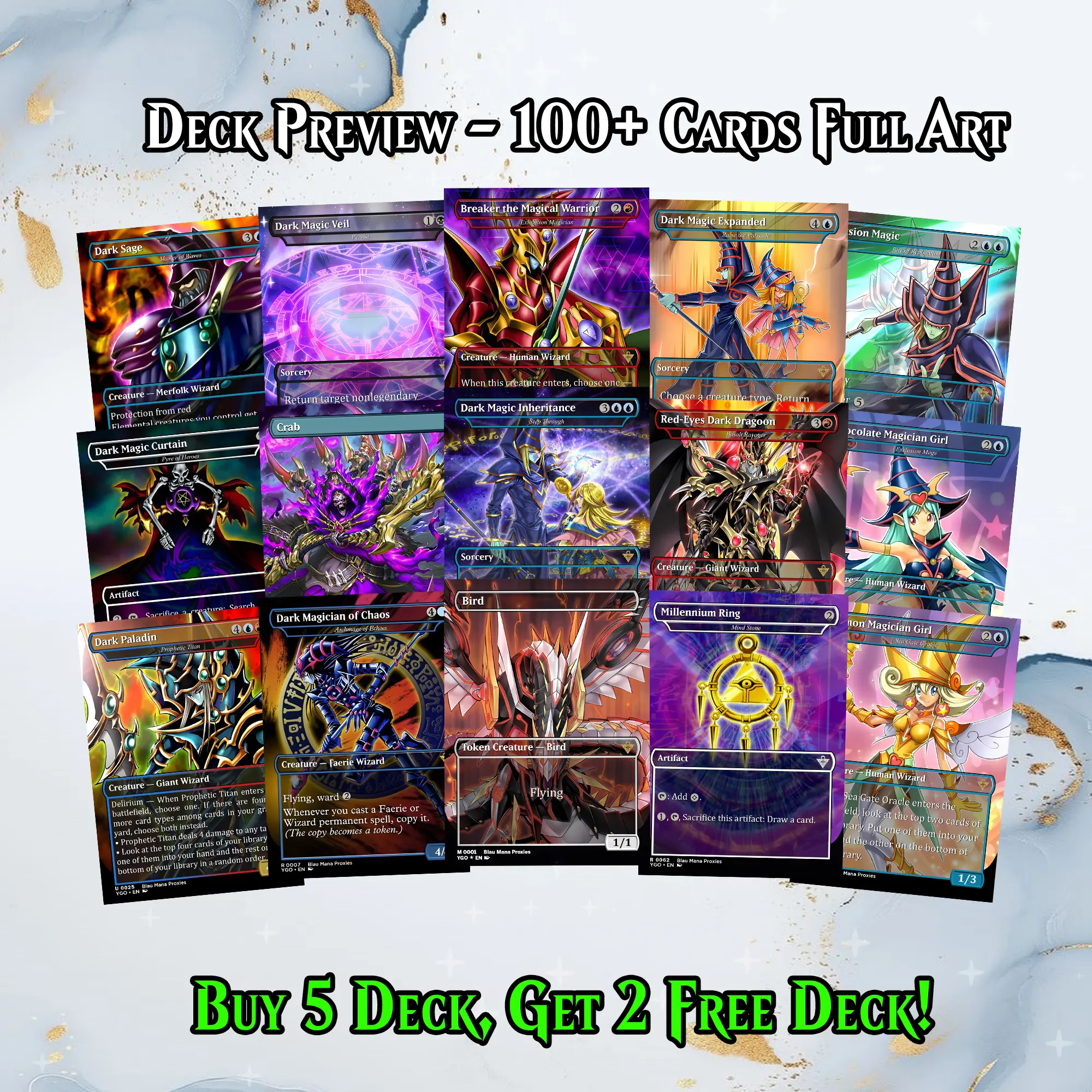 yugioh dice deck ‍️YU-GI-OH DARK MAGIC MTG PROXY COMMANDER – PREMIUM COLLECTOR SET (111 CARDS + SET + PLAYMAT + VELVET BAG + DISPLAY BOX + COLLECTOR BOX) | DECKGALAXY A single card from the set Battles of Legend Dice Re-Roll