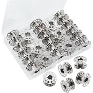 Metal Bobbins for Sewing Machine, Universal Sewing Bobbins, Compatible with , , Janome, Bernina, etc. Class 15 Size, Ideal for DIY Sewing, Thread Winding, Quilting, Embroidery(28PCS)