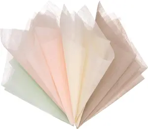 152 Sheet Korean Cotton Wrapping Flower Paper - Floral Wrapping Paper  Bouquet Wrapping Paper Apply to  Packaging(11.8x11.8inches, Beige+Nude++Green)