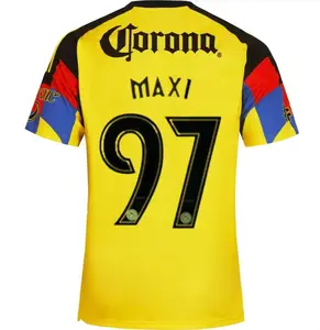 Club America 2025-26 MAXI #97 Home Jersey Men's Soccer Jersey 3D All Over Print Short Sleeve Soccer Jersey, Summer SportsOutfits, Gift For Him