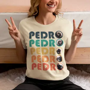 Pedro Pedro Pedro Retro Colorful T-Shirt - Y2K Inspired, TikTok Viral Tee, Unisex Fashionable Meme Apparel