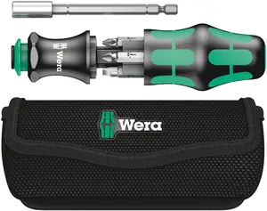 WERA 05134491001 KRAFTFORM KOMPAKT 28 COMBI-DRIVER WITH MAGAZINE AND POUCH