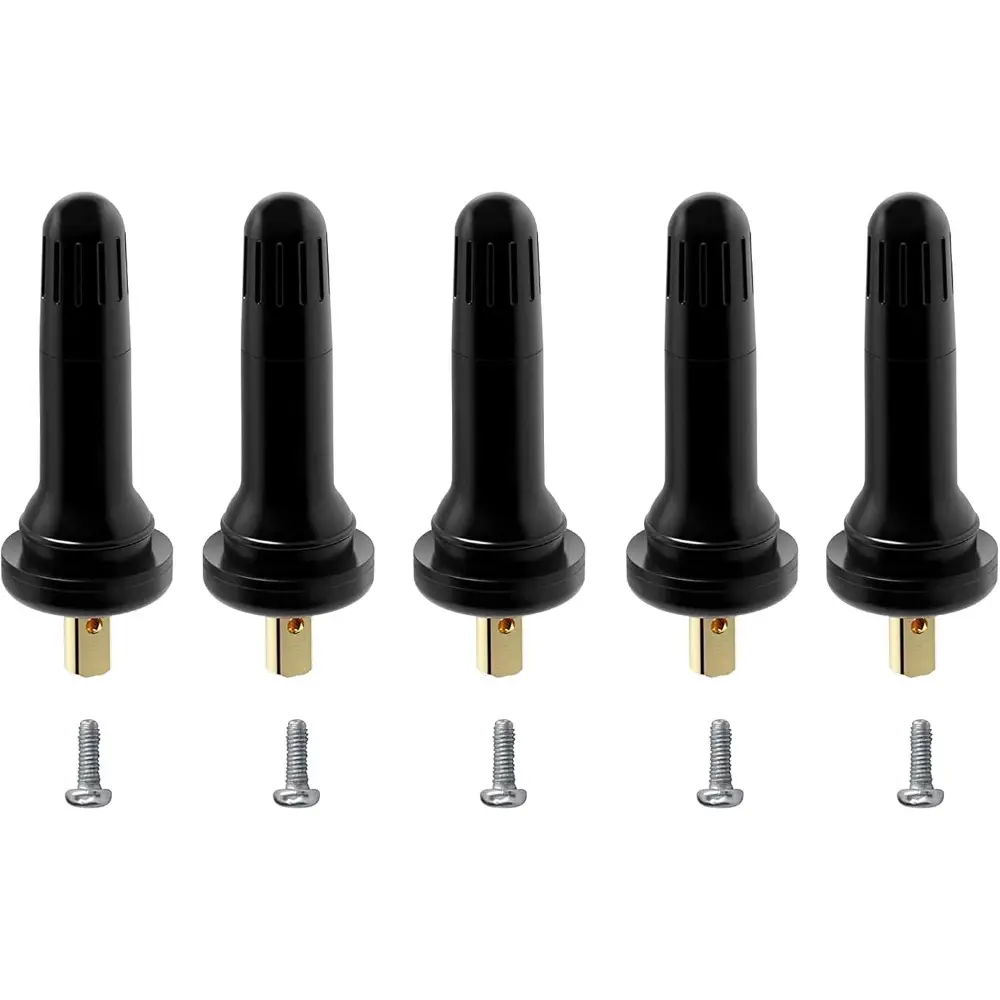 20008 Tire Valve Stem, Rubber Snap-in Tubeless 0.453" Rim Holes Tire Pressure Sensor Valve stem Replacement For GMC,Chevrolet,Cadillac,Buick,Chrysler,Jeep,Ram,Dodge,Ford,Subaru(5PCS/Bag)