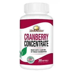 Rise-N-Shine Cranberry Concentrate – Extra-Strength 50:1 Extract Equivalent to 12,600mg of Fresh Cranberries – Daily Urinary Tract &amp; Bladder Support with Antioxidants – Sugar-Free UTI Support Supplement for Women &amp; Men – 30-Day Supply