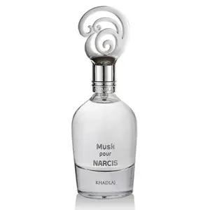 Khadlaj Musk Pour Narcis for Unisex Eau De Parfum Spray, 3.4 Ounce