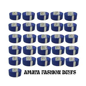 Royal Blue Old English Buckle/ Canvas belts/ Adjustable belts/ Men and Women belts